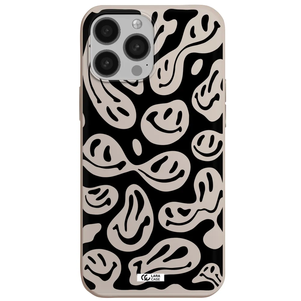 Smiley Faces Apple iPhone 13 Pro Max Silicone Stone Case