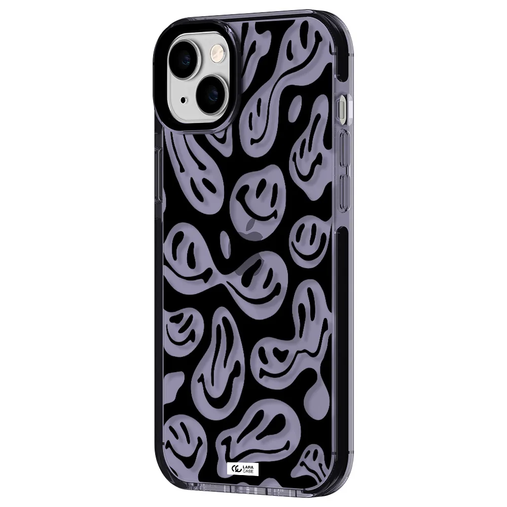Smiley Faces Apple iPhone 14 plus impact Lilac Case