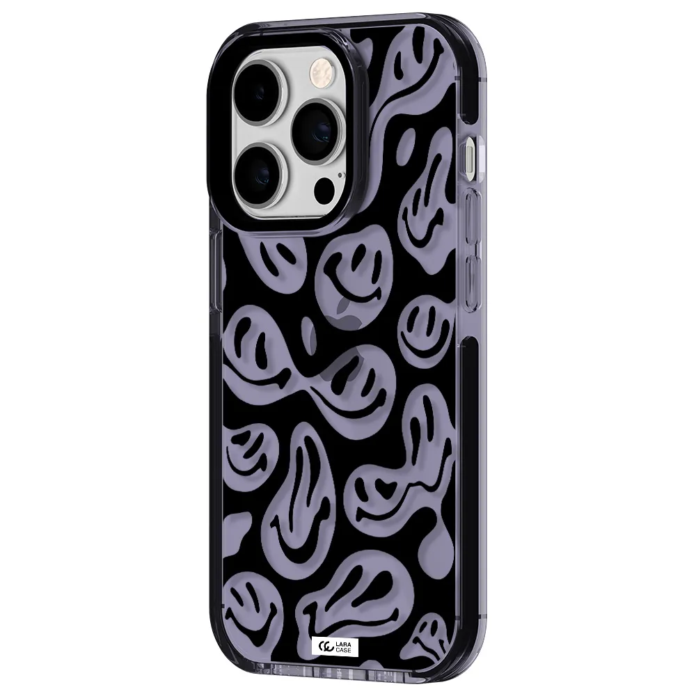 Smiley Faces Apple iPhone 14 pro impact Lilac Case