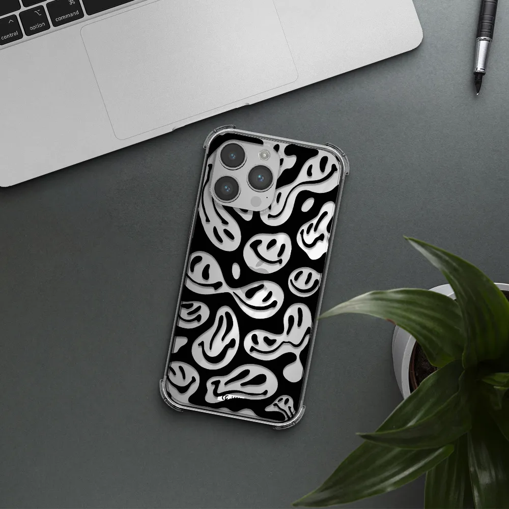 Smiley Faces Apple iPhone 14 pro max Clear PC Case