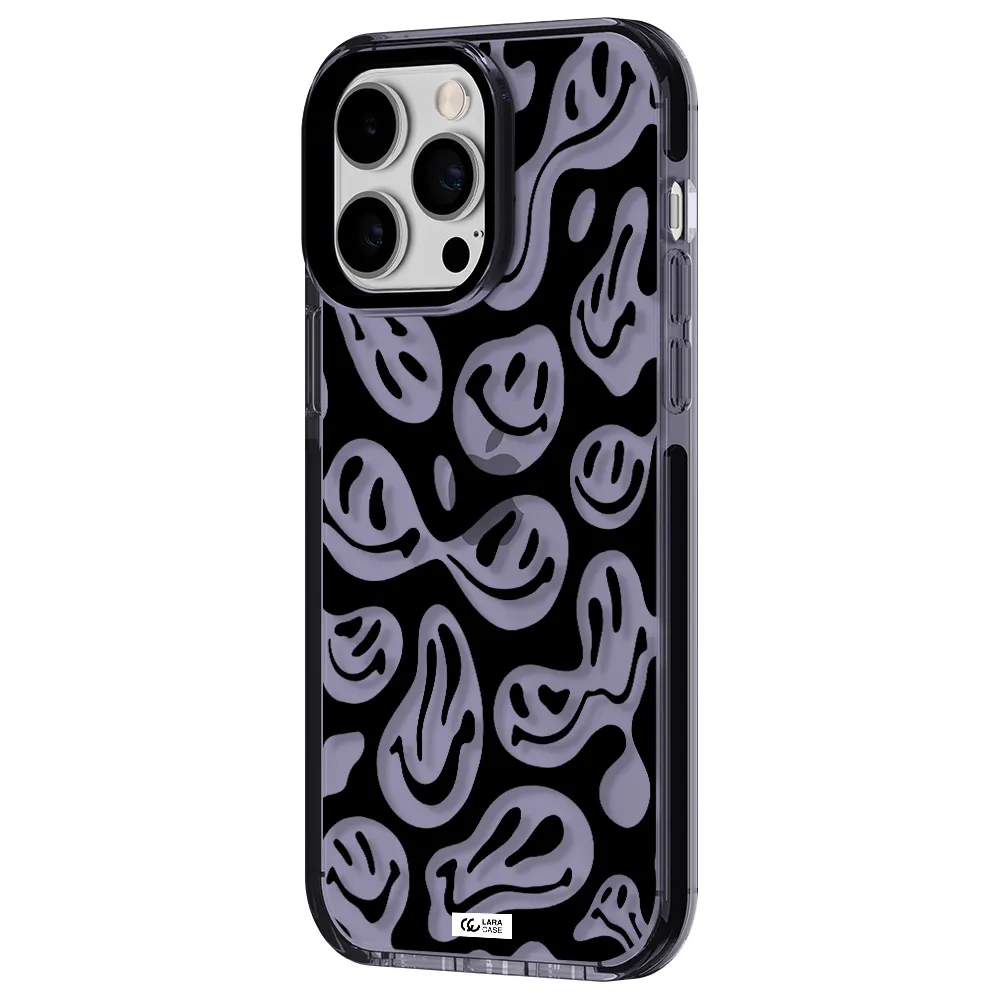 Smiley Faces Apple iPhone 15 Pro Max impact Lilac Case