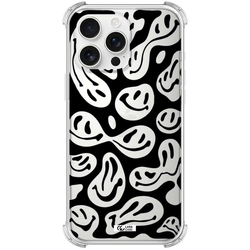 Smiley Faces Apple Iphone 16 Pro Max Clear Pc Case