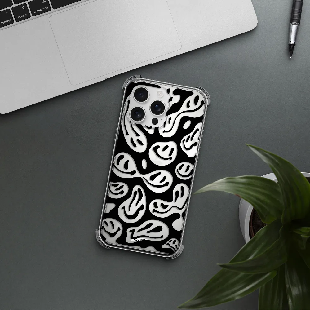 Smiley Faces Apple Iphone 16 Pro Max Clear Pc Case