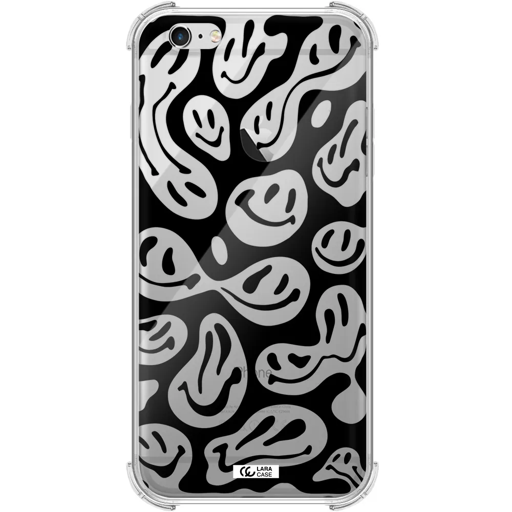 Smiley Faces Apple iPhone 6 plus Clear PC Case