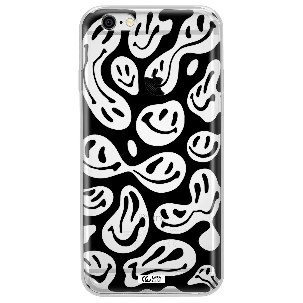 Smiley Faces Apple iPhone 6 plus Clear TPU Case