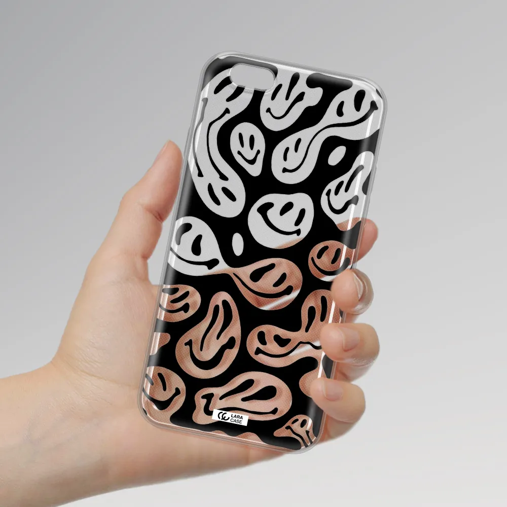 Smiley Faces Apple iPhone 6 plus Clear TPU Case