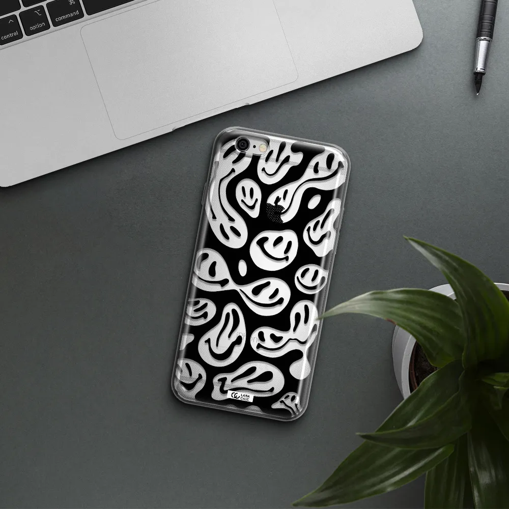 Smiley Faces Apple iPhone 6 plus Clear TPU Case