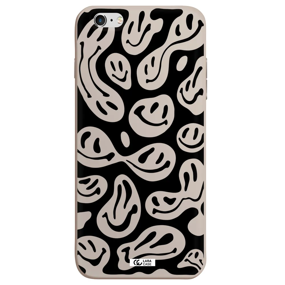 Smiley Faces Apple iPhone 6 plus Silicone Stone Case