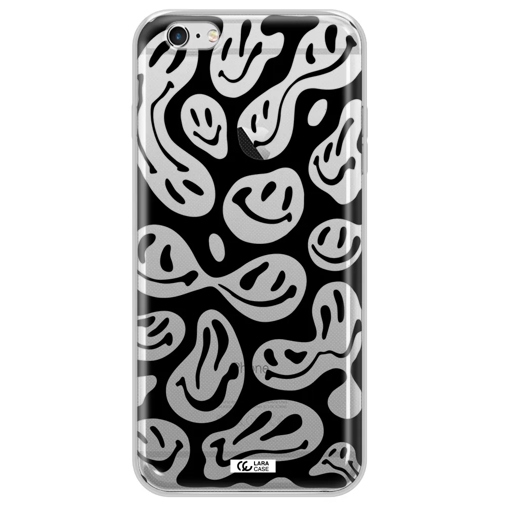 Smiley Faces Apple iPhone 6 s plus Clear TPU Case