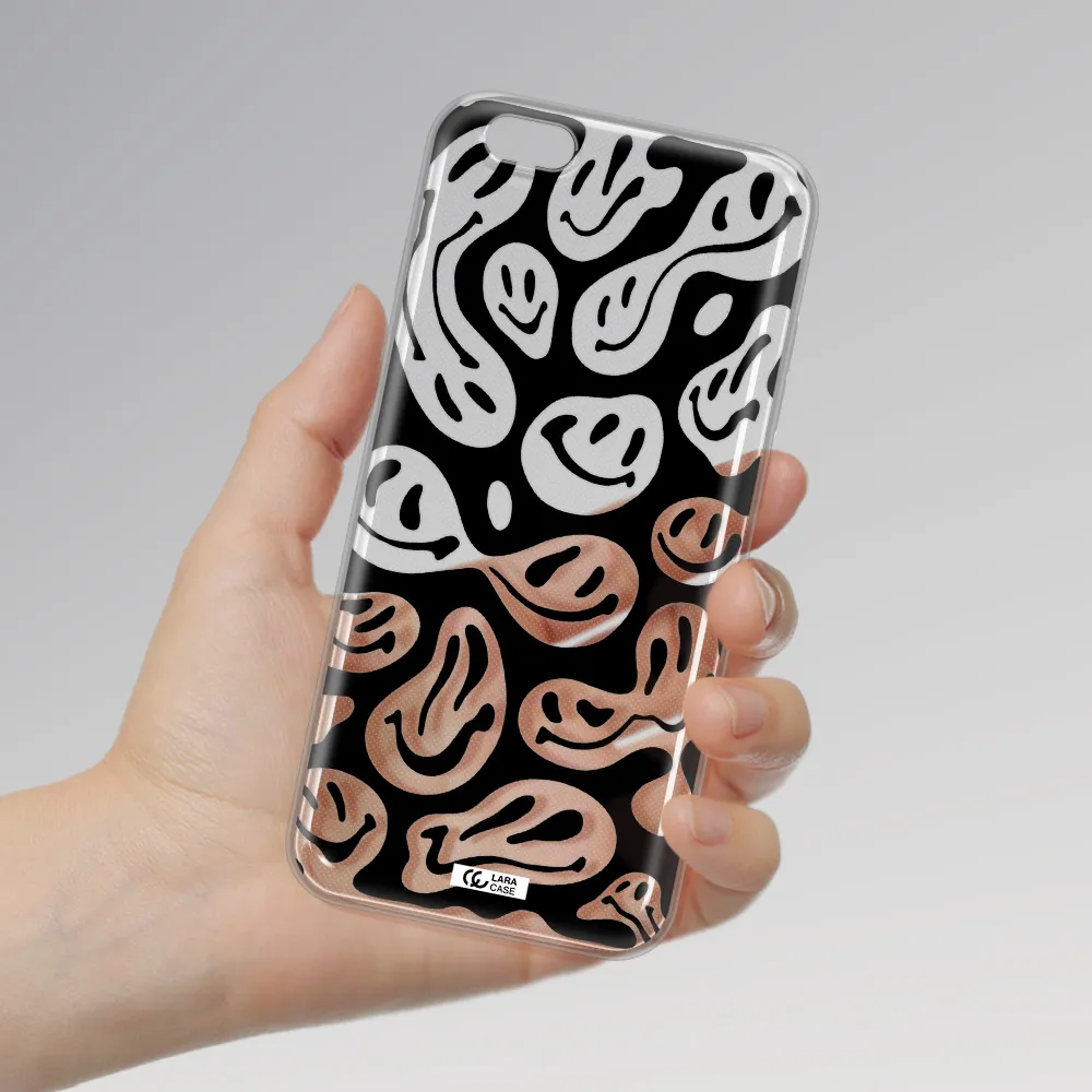 Smiley Faces Apple iPhone 6 s plus Clear TPU Case