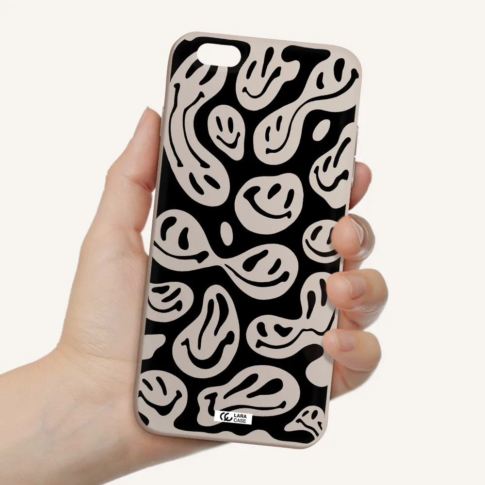 Smiley Faces Apple iPhone 6 s plus Silicone Stone Case