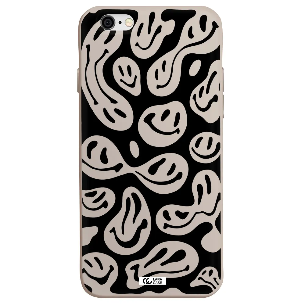 Smiley Faces Apple iPhone 6 Silicone Stone Case
