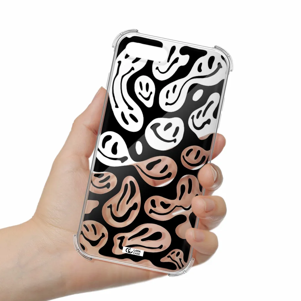 Smiley Faces Apple iPhone 7 plus Clear PC Case