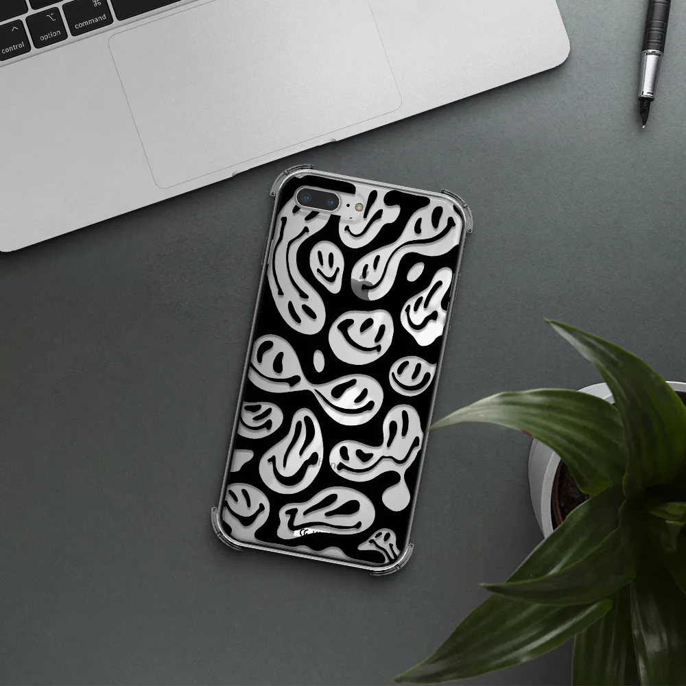 Smiley Faces Apple iPhone 7 plus Clear PC Case