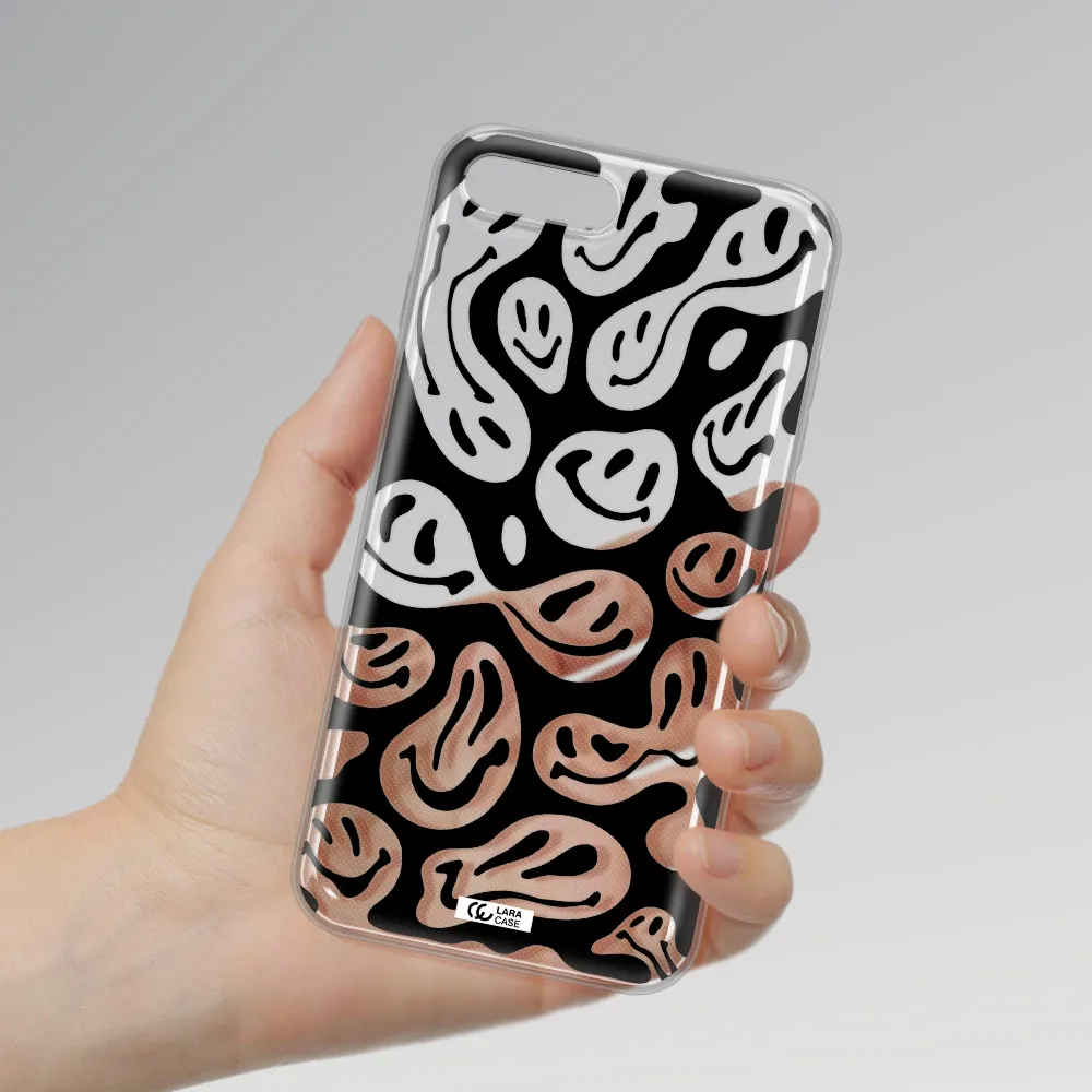 Smiley Faces Apple iPhone 7 plus Clear TPU Case