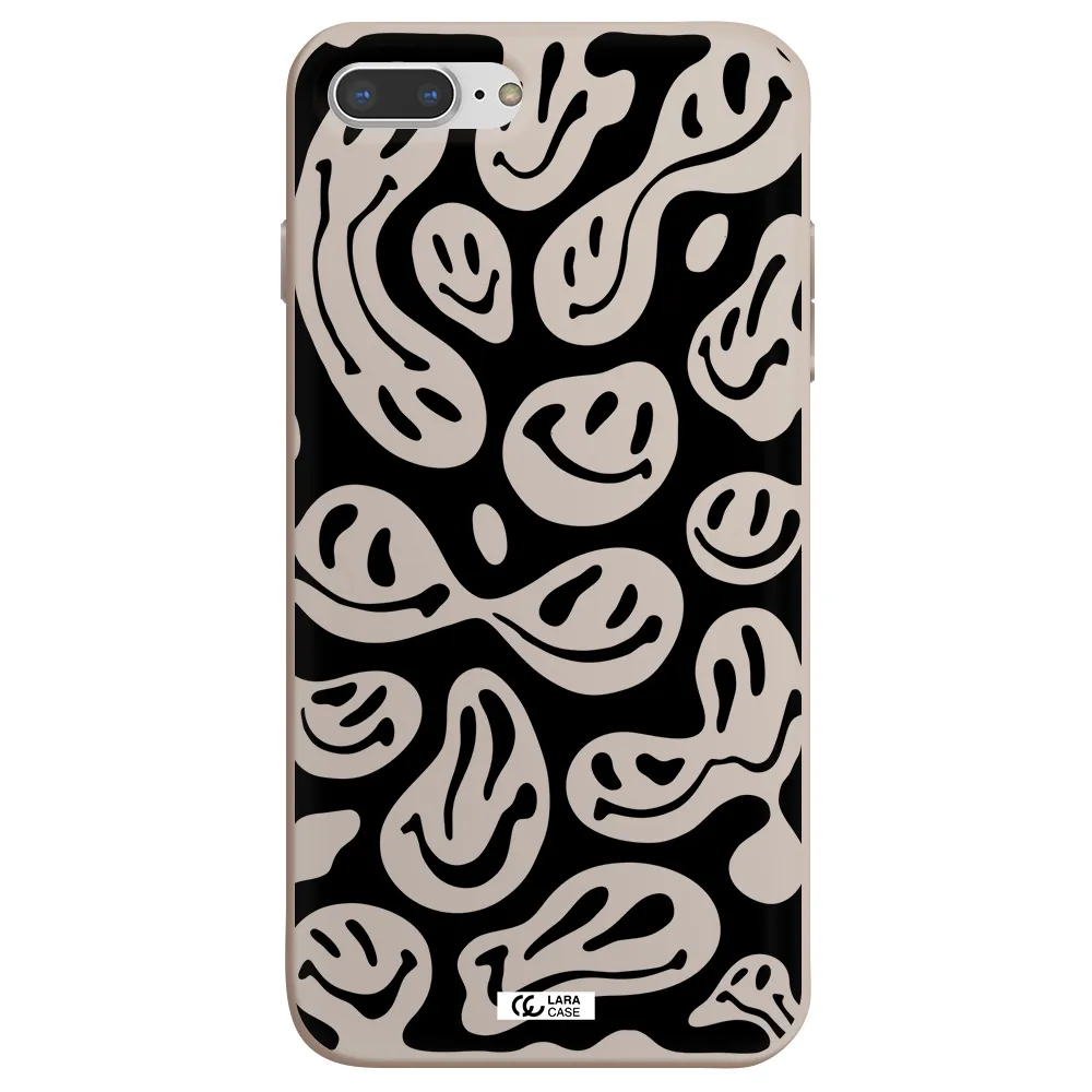Smiley Faces Apple iPhone 7 plus Silicone Stone Case
