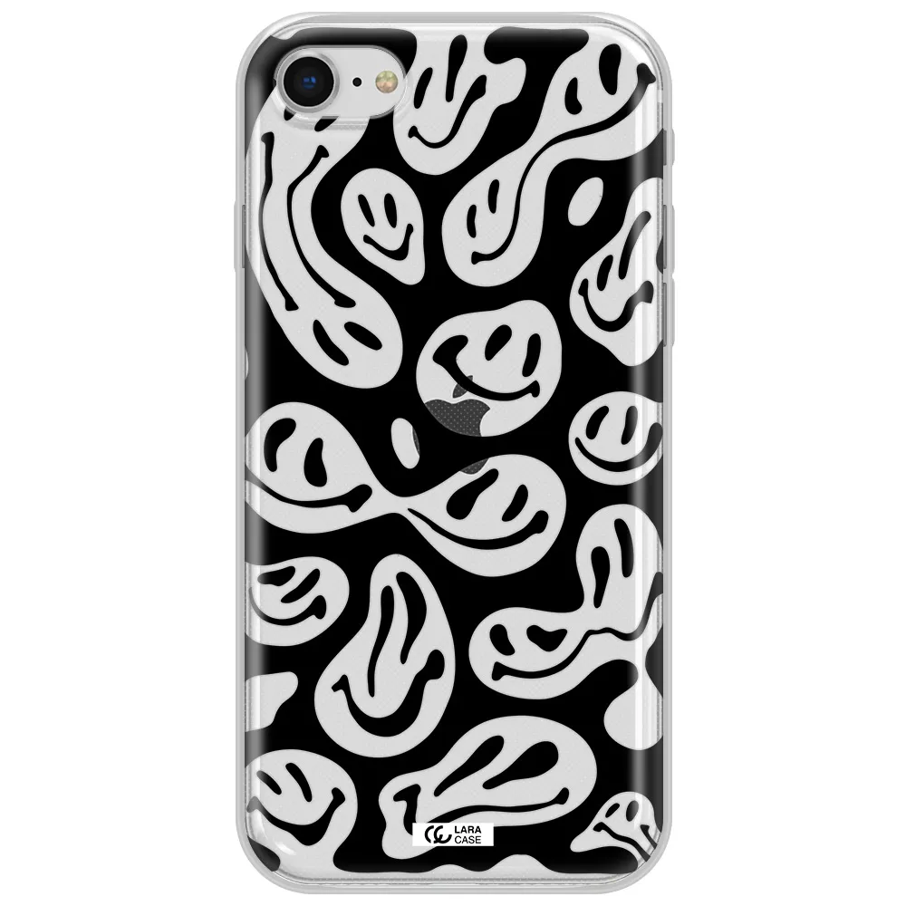 Smiley Faces Apple Iphone Se 2020 Clear Tpu Case