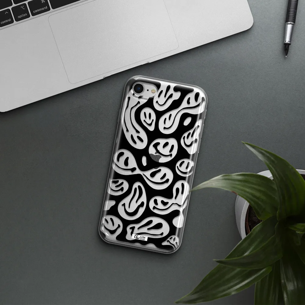 Smiley Faces Apple Iphone Se 2020 Clear Tpu Case