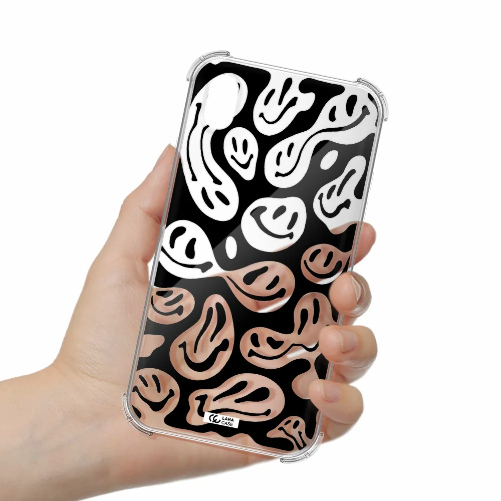 Smiley Faces Apple iPhone XR Clear PC Case