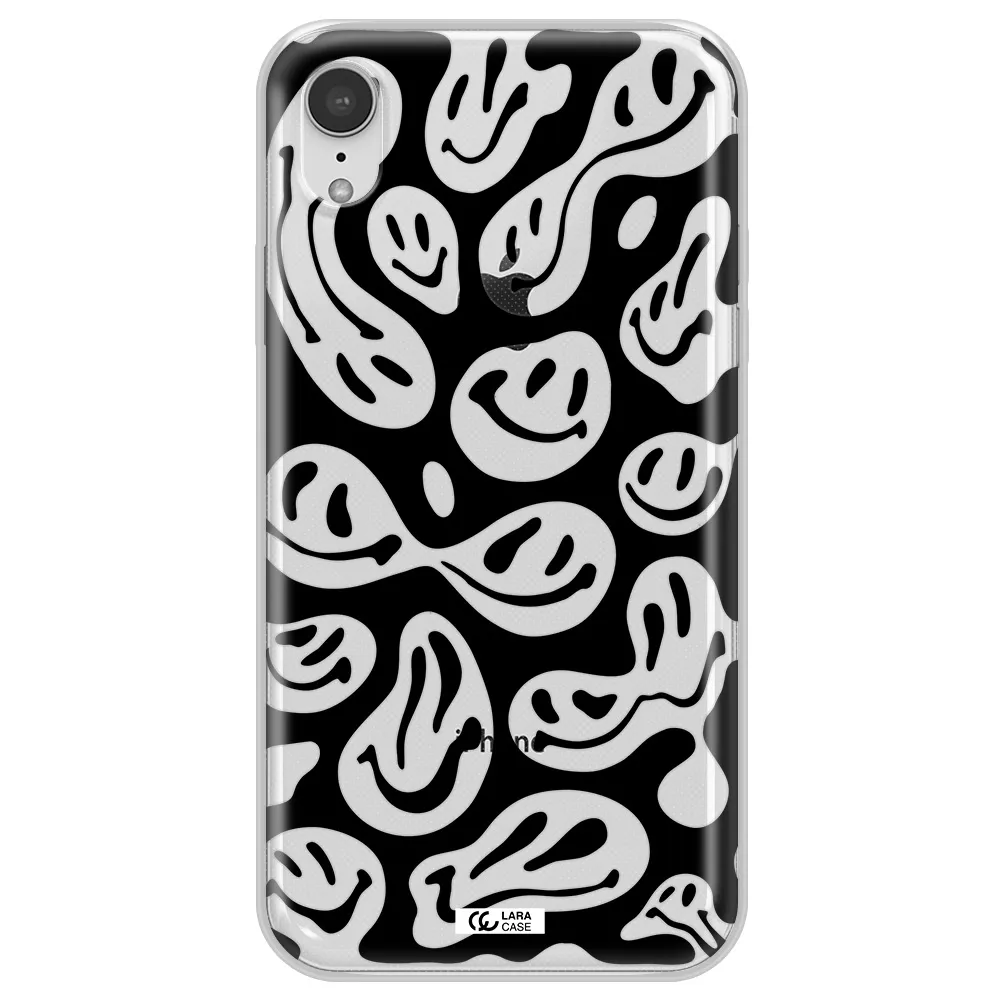 Smiley Faces Apple iPhone XR Clear TPU Case