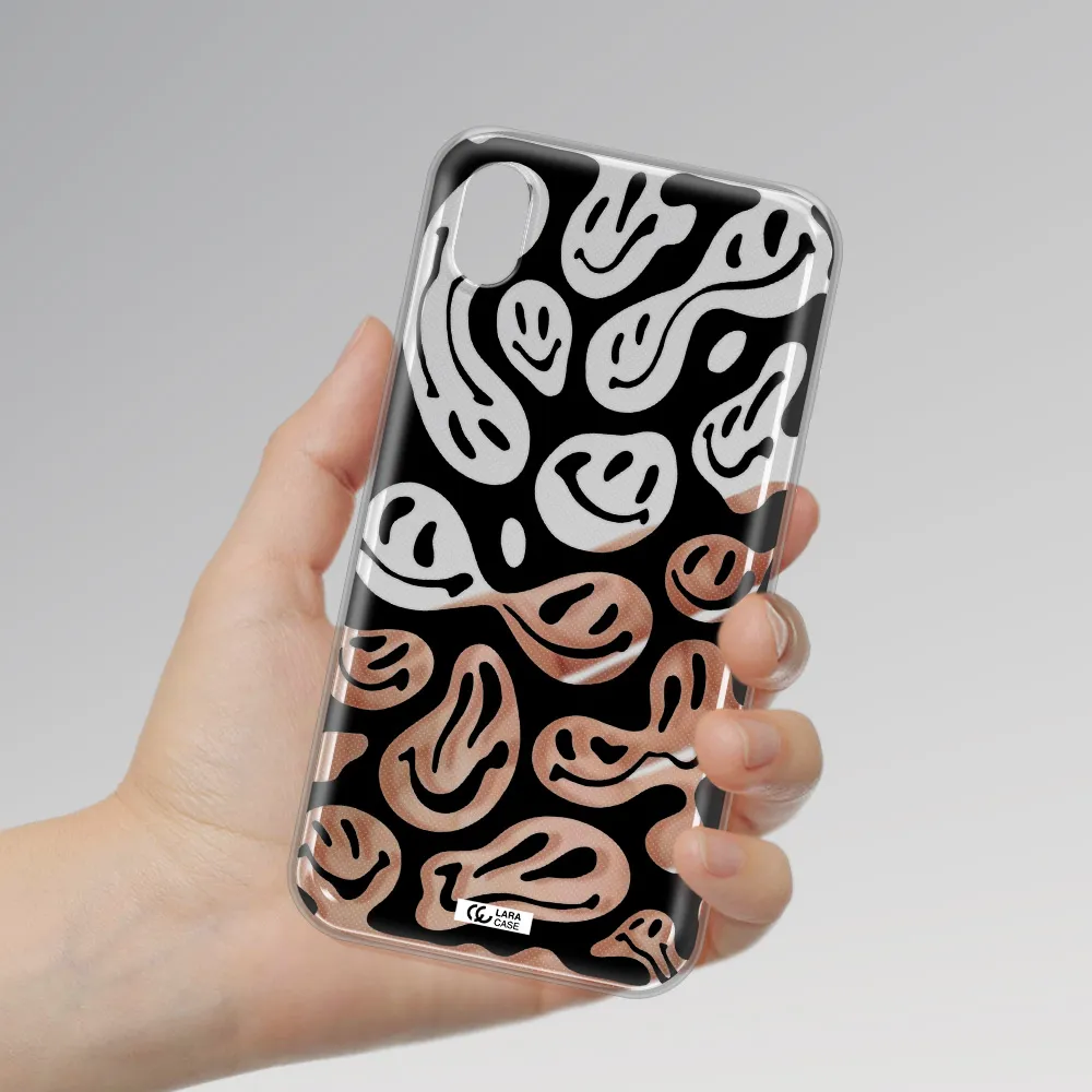 Smiley Faces Apple iPhone XR Clear TPU Case