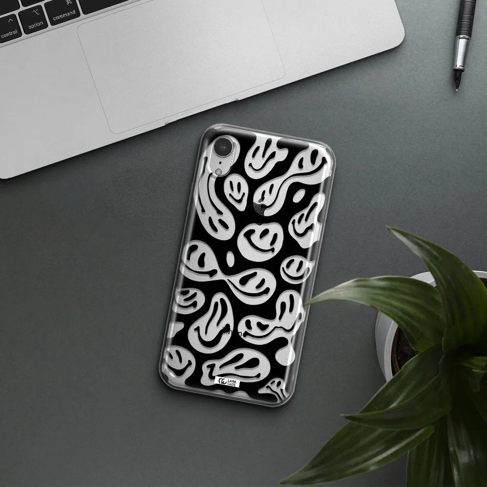 Smiley Faces Apple iPhone XR Clear TPU Case