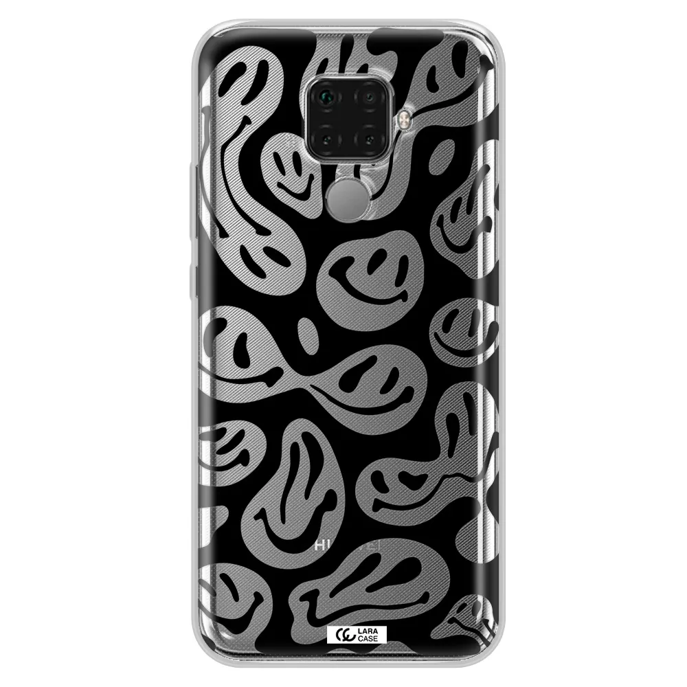 Smiley Faces Huawei Mate 30 Lite Clear TPU Case