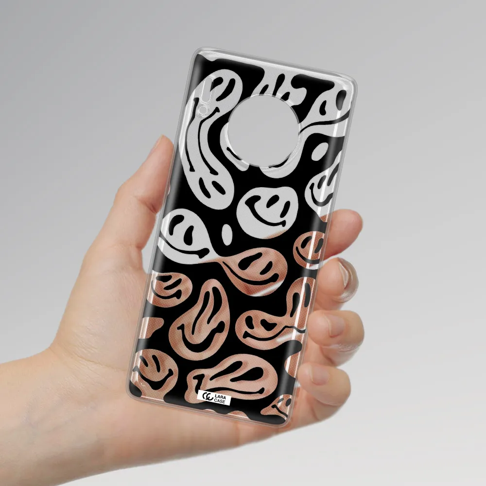 Smiley Faces Huawei Mate 30 Pro Clear TPU Case