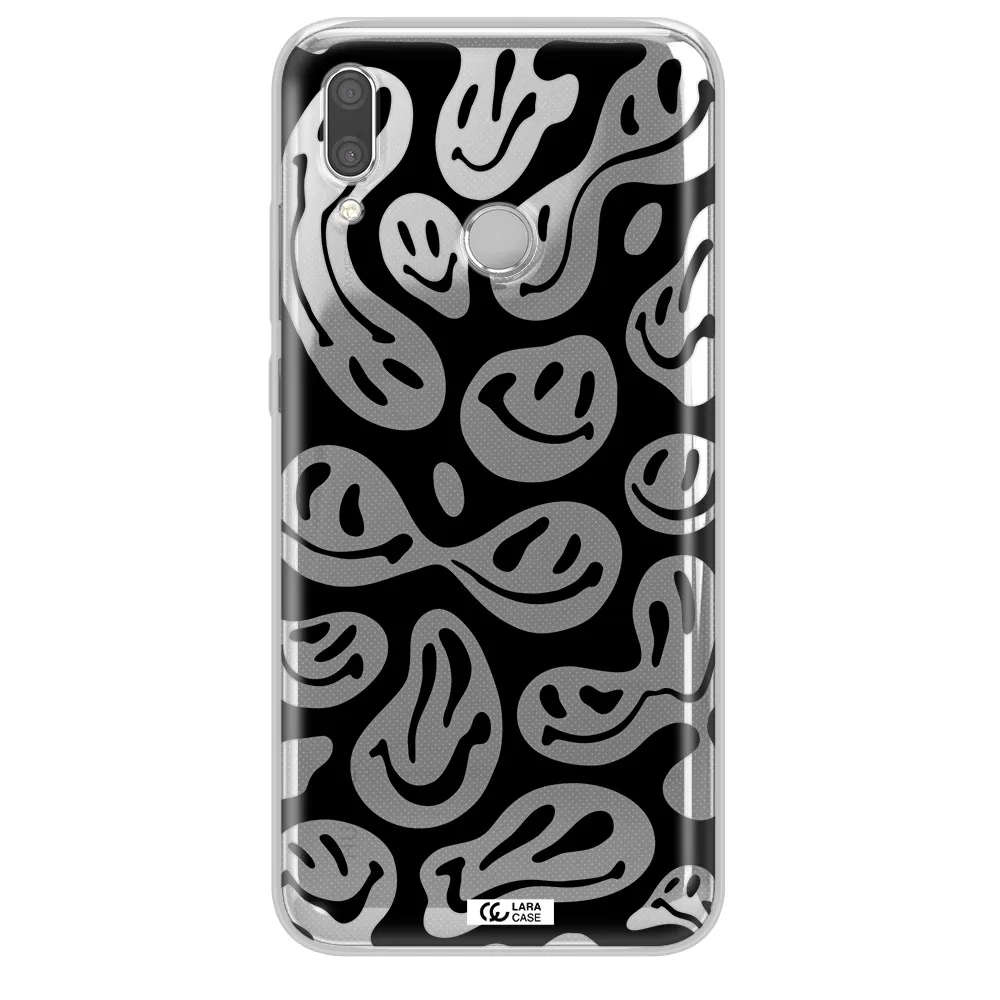 Smiley Faces Huawei P Smart 2019 Clear TPU Case