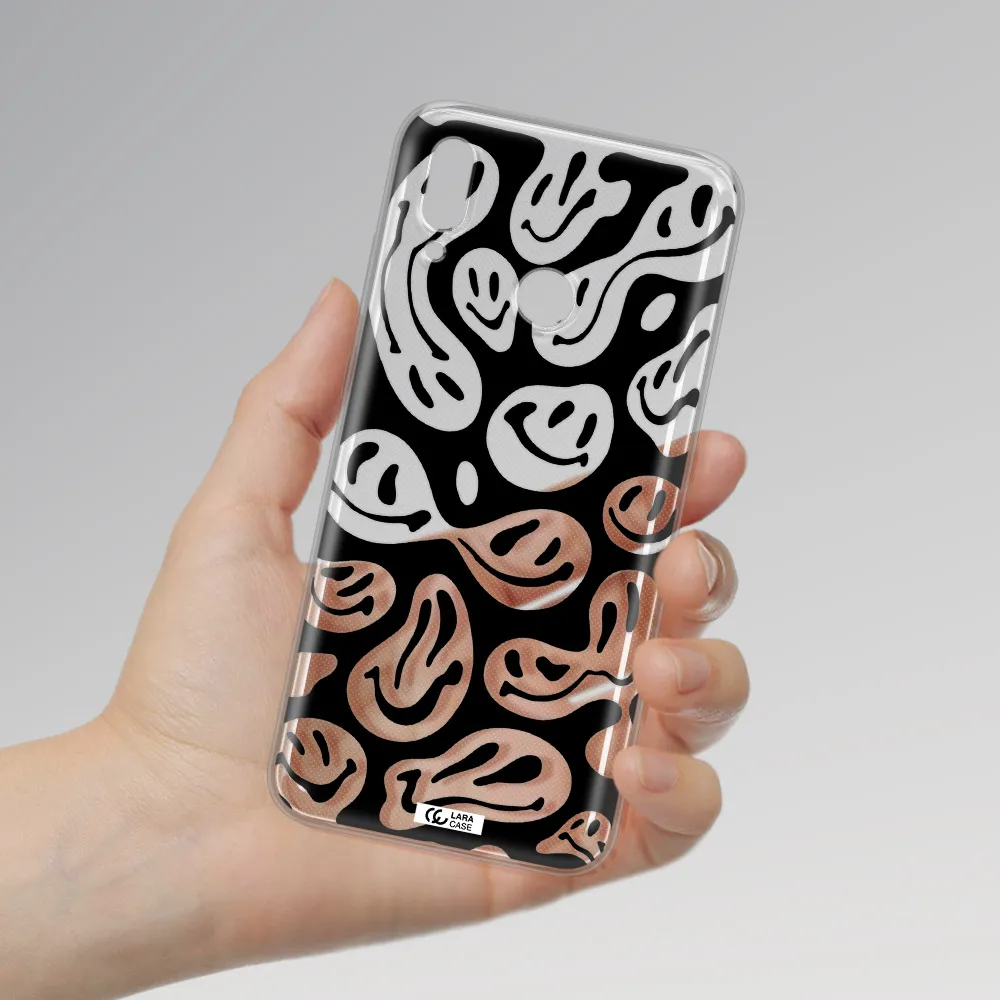 Smiley Faces Huawei P Smart 2019 Clear TPU Case