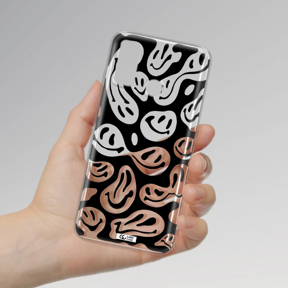 Smiley Faces Huawei P Smart 2020 Clear TPU Case