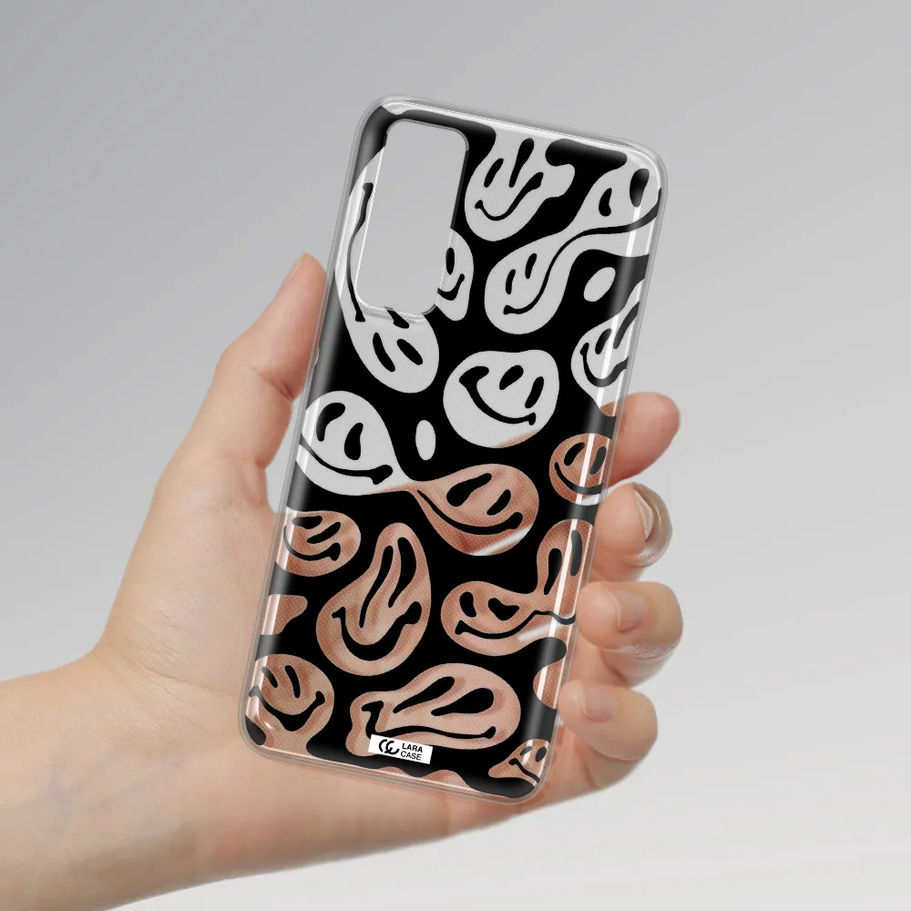 Smiley Faces Huawei P Smart 2021 Clear TPU Case