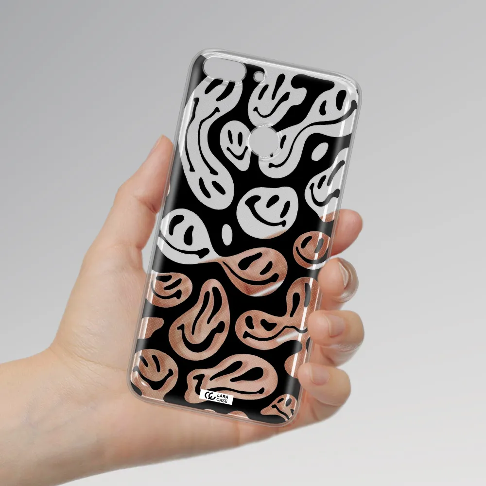 Smiley Faces Huawei P Smart Clear TPU Case