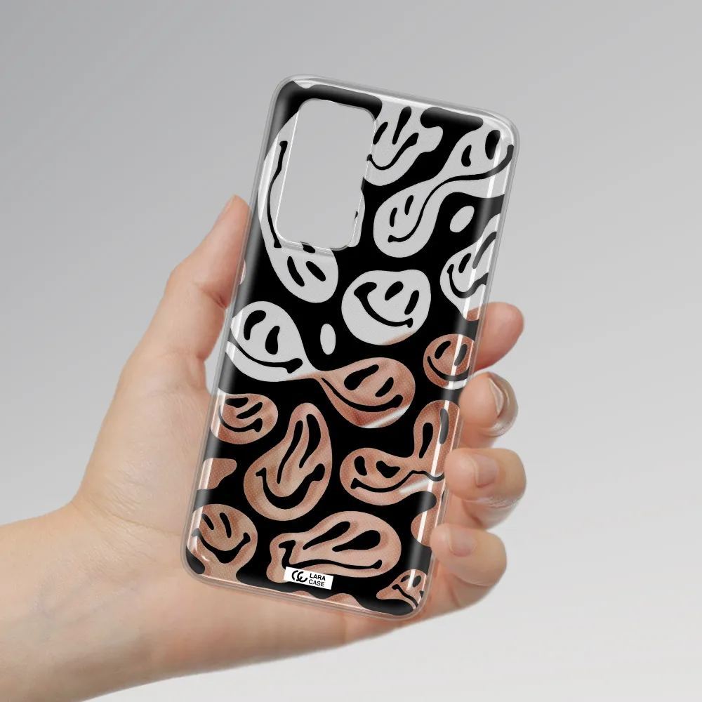 Smiley Faces Huawei P40 Clear TPU Case