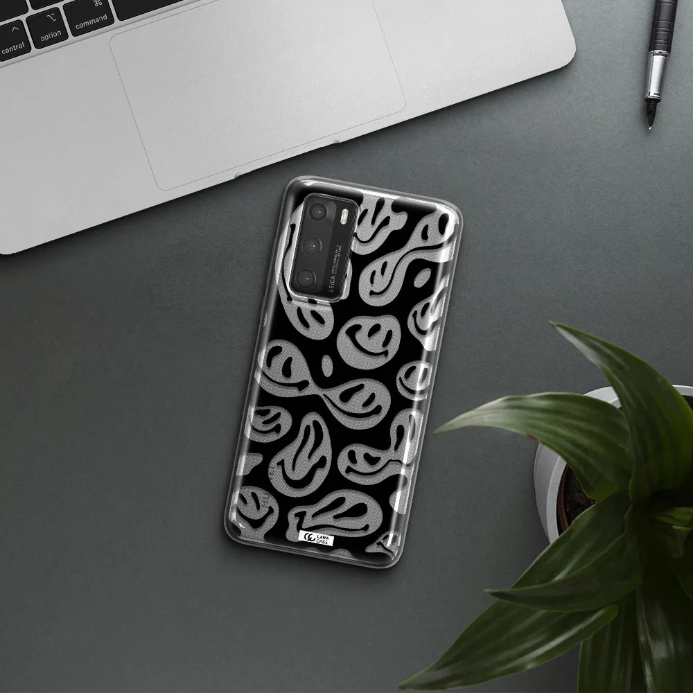 Smiley Faces Huawei P40 Clear TPU Case