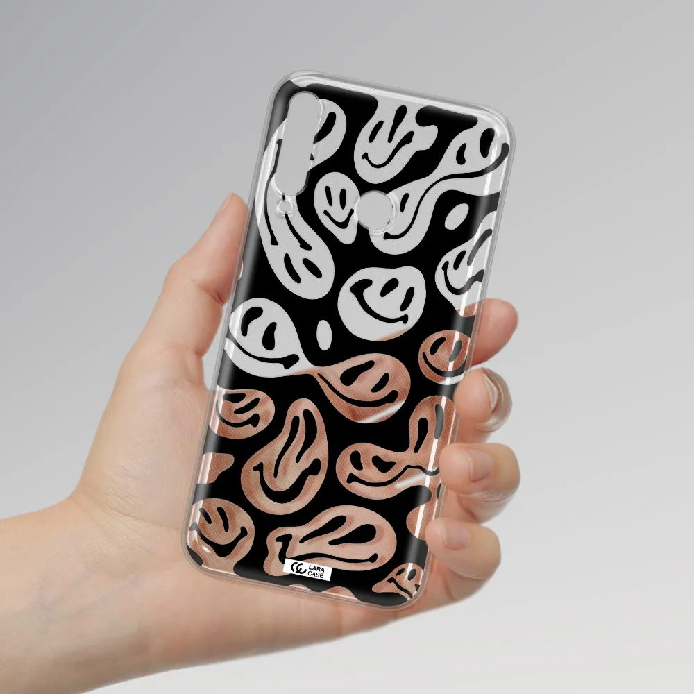 Smiley Faces Huawei P40 Lite E Clear TPU Case