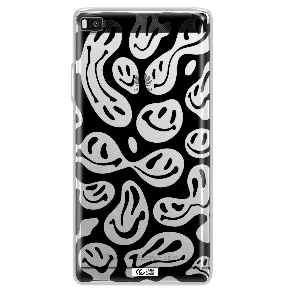 Smiley Faces Huawei P8 Clear TPU Case