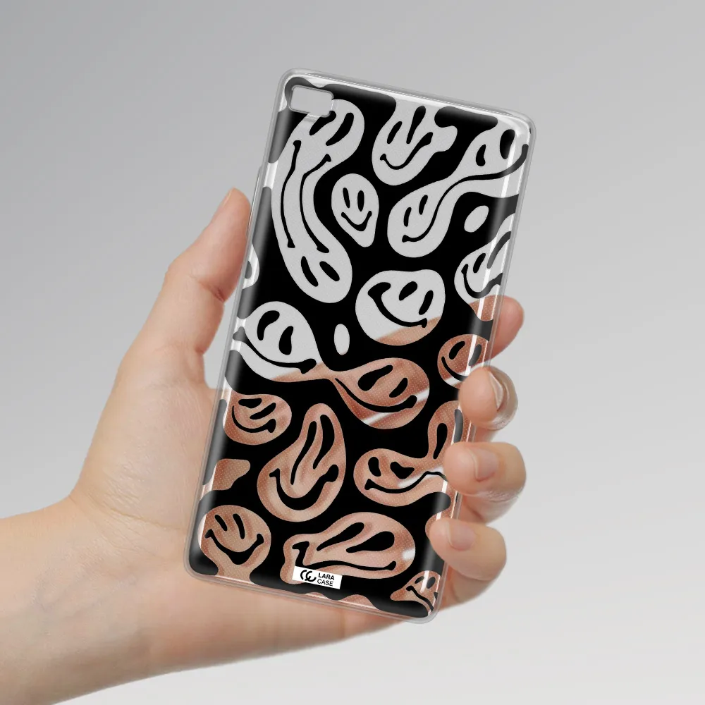 Smiley Faces Huawei P8 Clear TPU Case