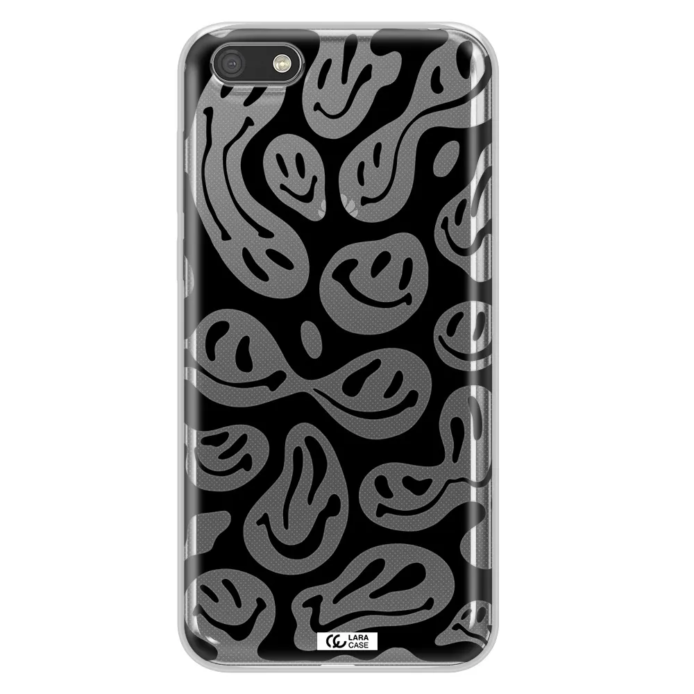 Smiley Faces Huawei Y5 2018 Clear TPU Case