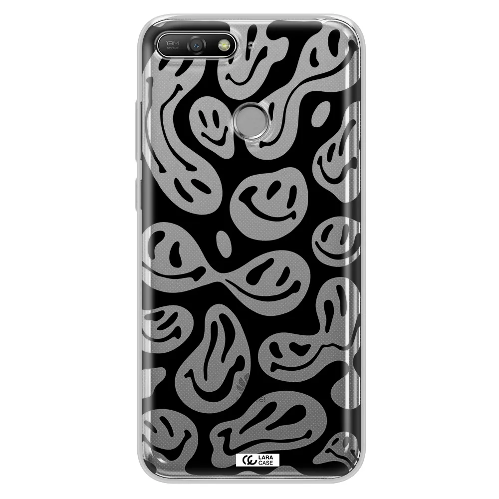 Smiley Faces Huawei Y6 Prime 2018 Clear TPU Case