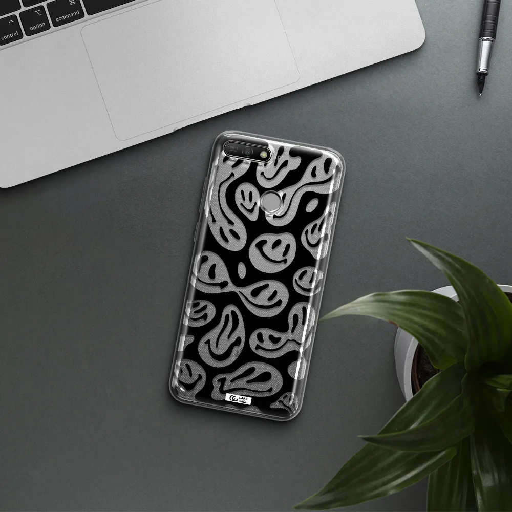 Smiley Faces Huawei Y6 Prime 2018 Clear TPU Case
