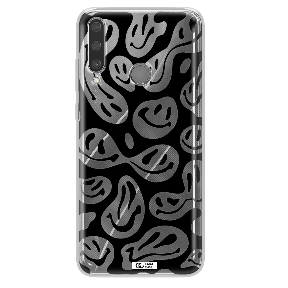 Smiley Faces Huawei Y6P Clear TPU Case