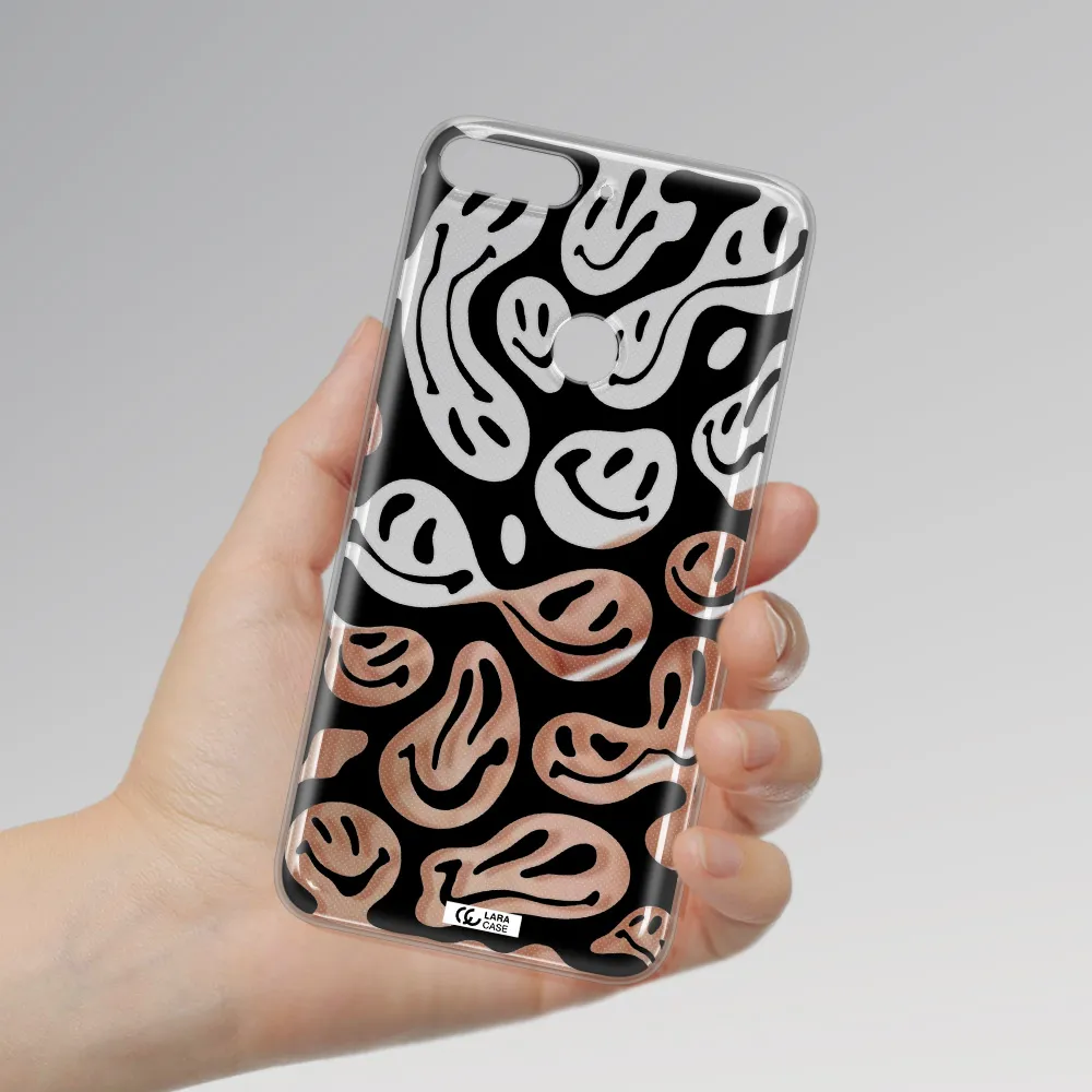 Smiley Faces Huawei Y7 Prime 2018 Clear TPU Case