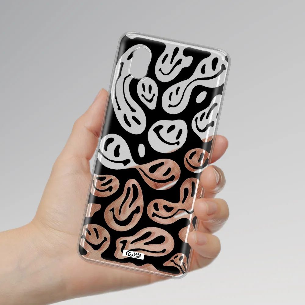 Smiley Faces Samsung A01 Core Clear Tpu Case