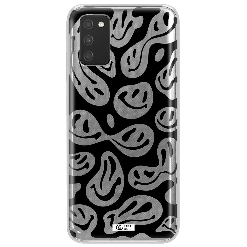 Smiley Faces Samsung A03S Clear TPU Case
