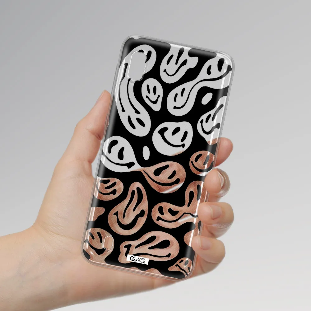 Smiley Faces Samsung A10 Clear TPU Case