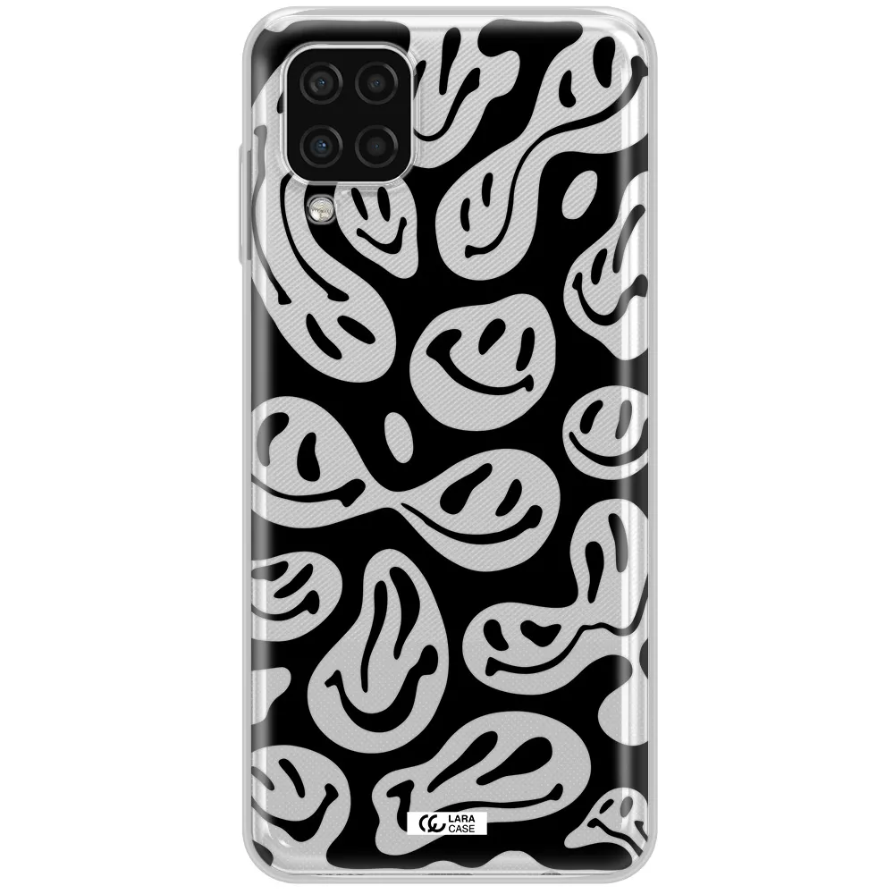 Smiley Faces Samsung A12 4g Clear TPU Case
