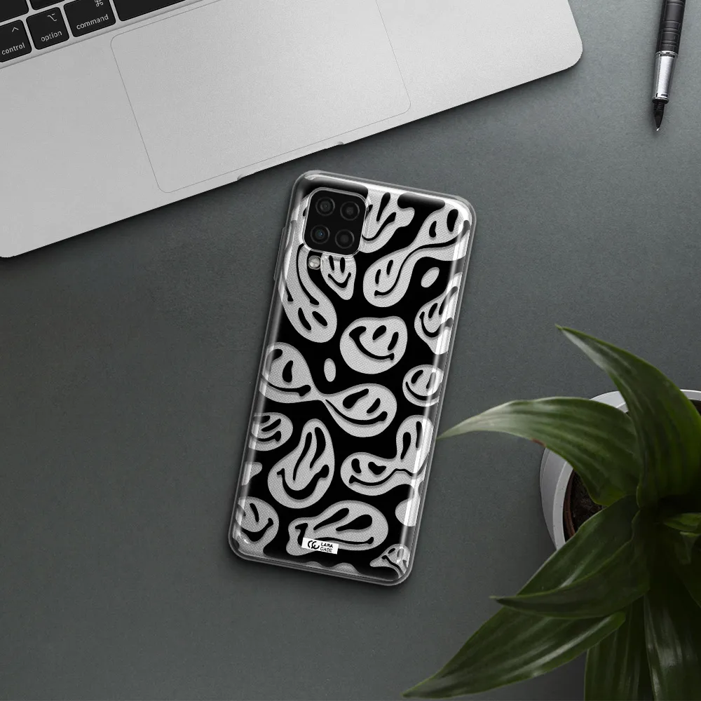 Smiley Faces Samsung A12 4g Clear TPU Case