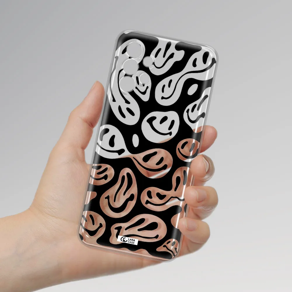 Smiley Faces Samsung A13 4g Clear TPU Case