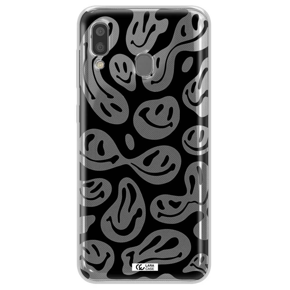Smiley Faces Samsung A20 Clear TPU Case